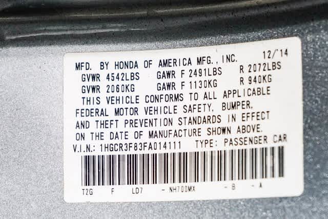 Honda Accord Base 2015