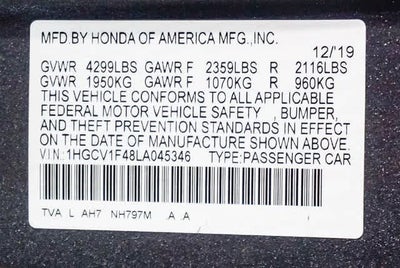 Honda Accord EX 2020