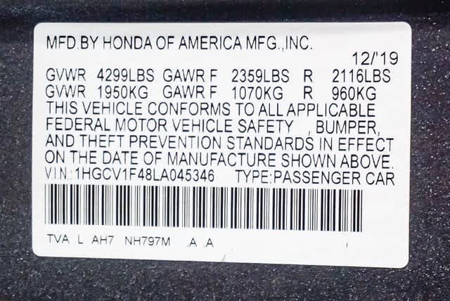 Honda Accord EX 2020