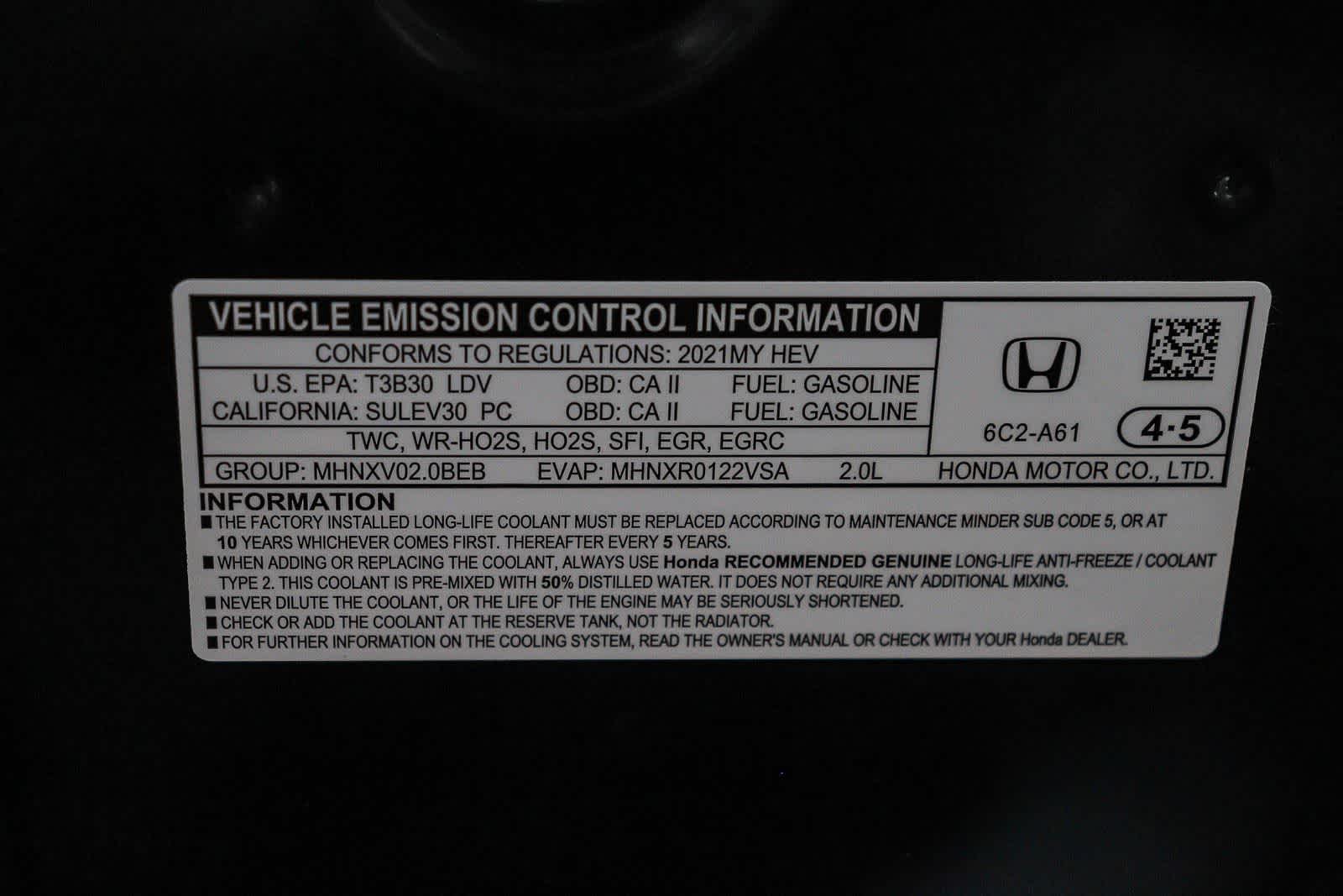 Honda Accord Hybrid EX-L 2021