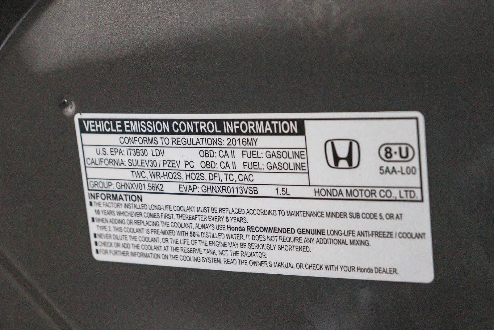 Honda Civic Sedán Touring 2016