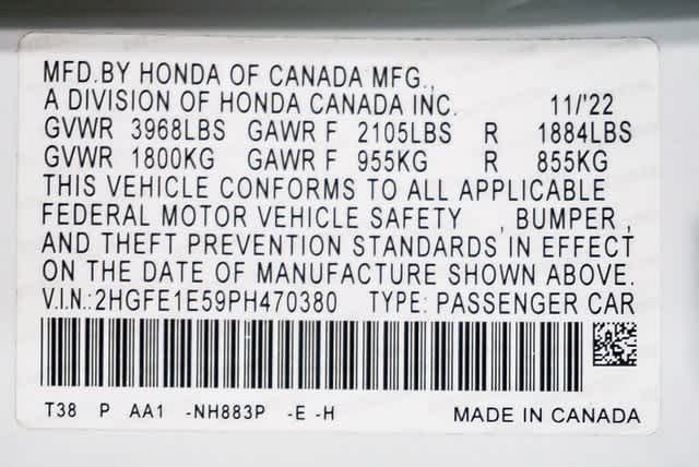 Manual del Honda Civic 2023