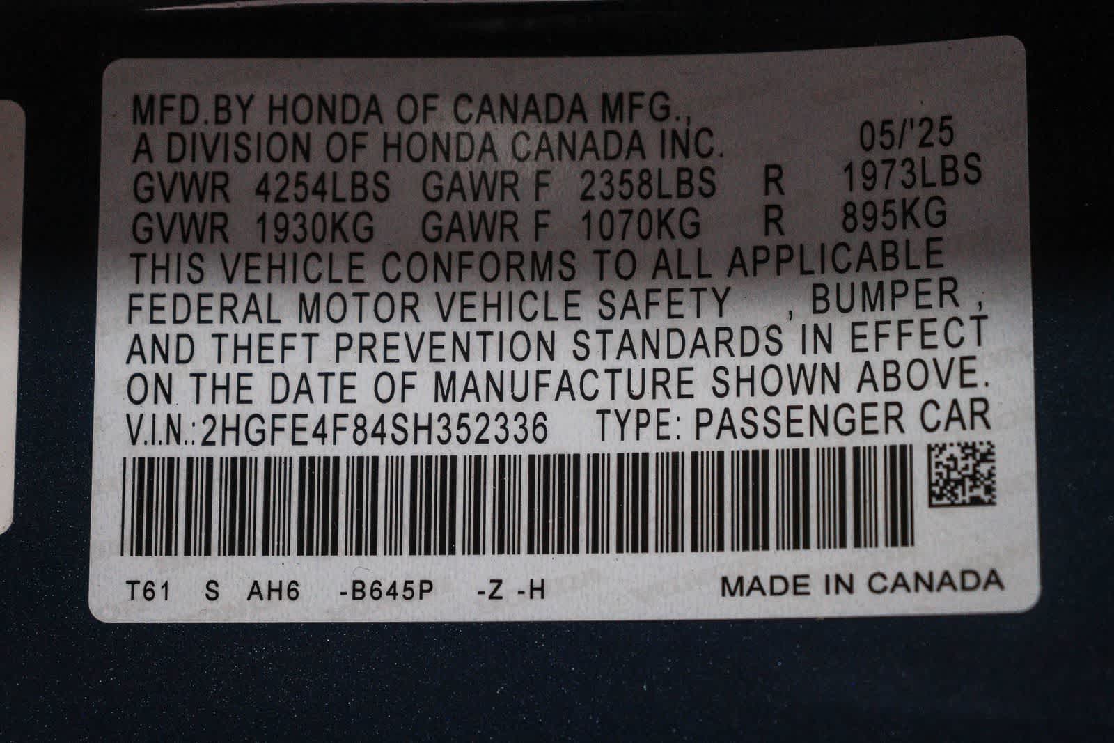 Honda Civic Hybrid Sport 2025