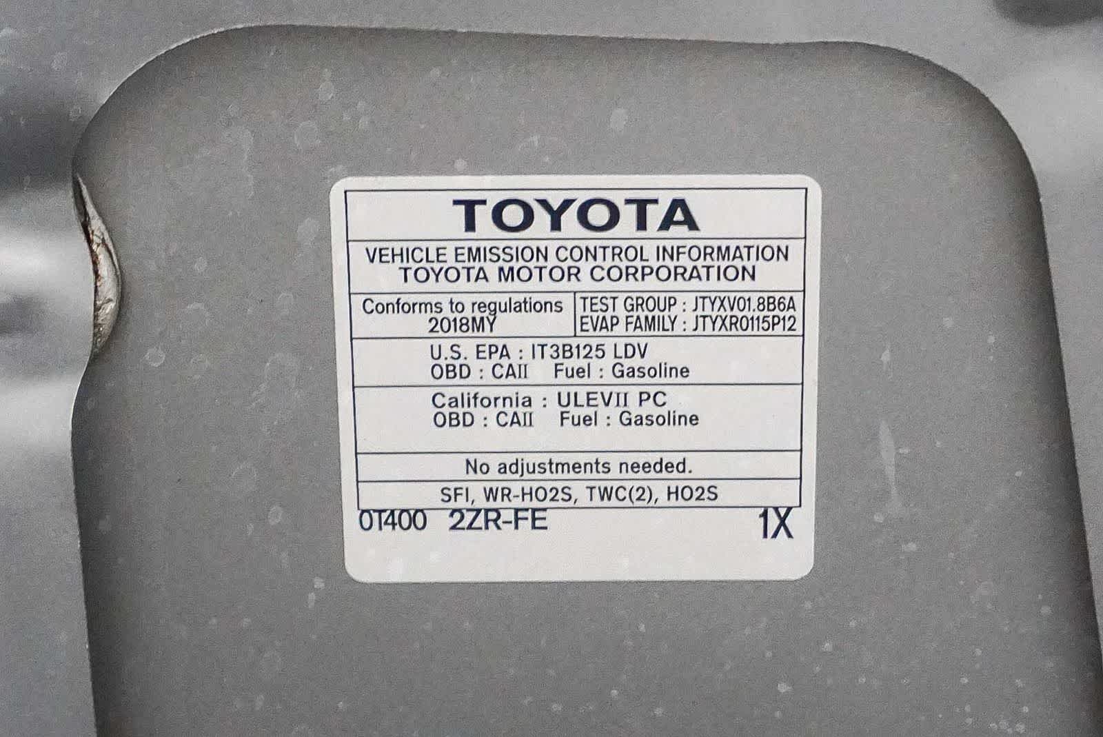 Toyota Corolla L 2018