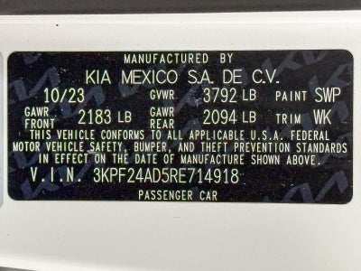 Kia Forte LXS 2024
