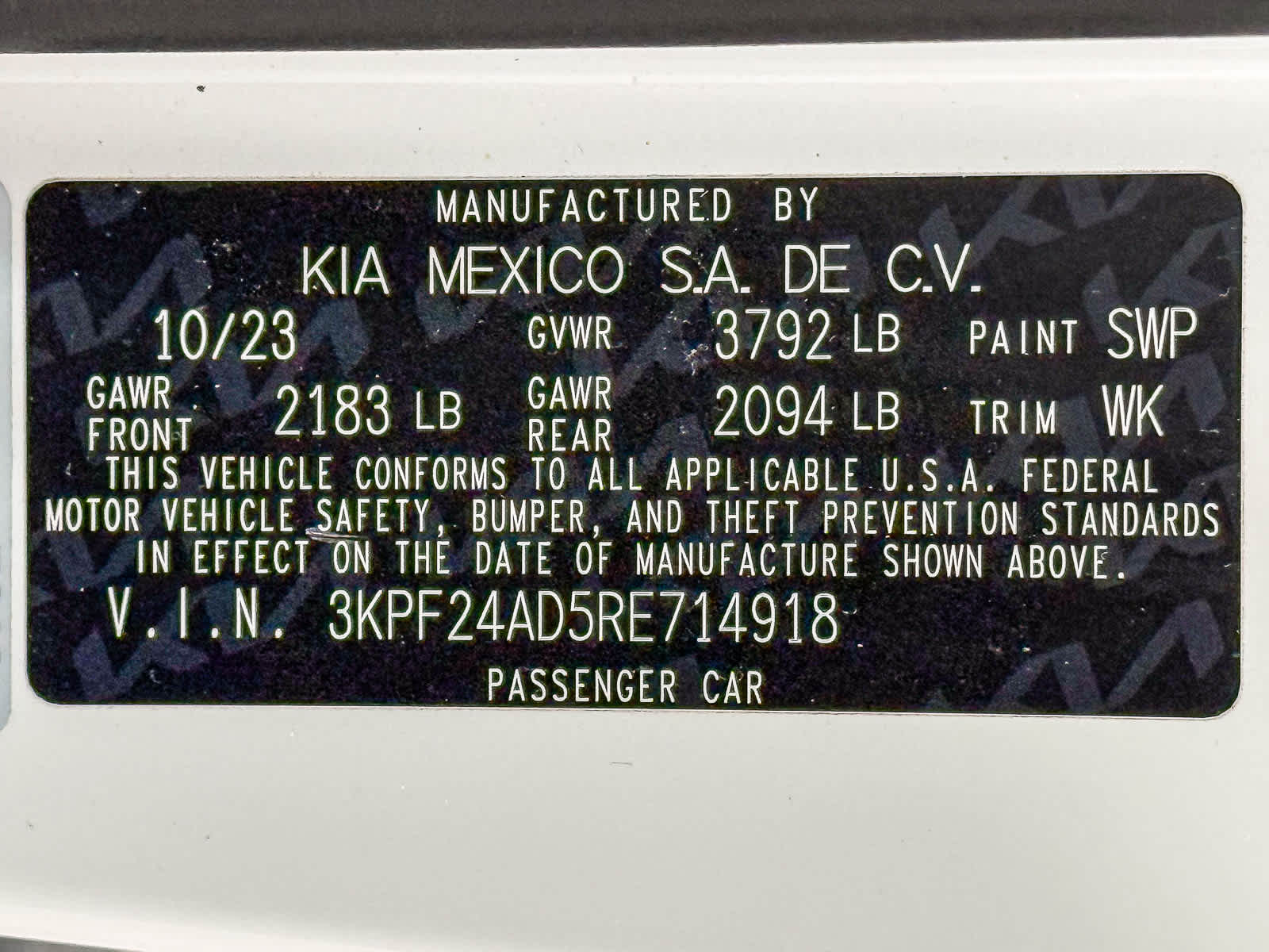 Kia Forte LXS 2024