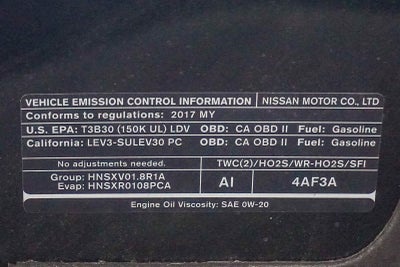 Nissan Sentra SV 2017