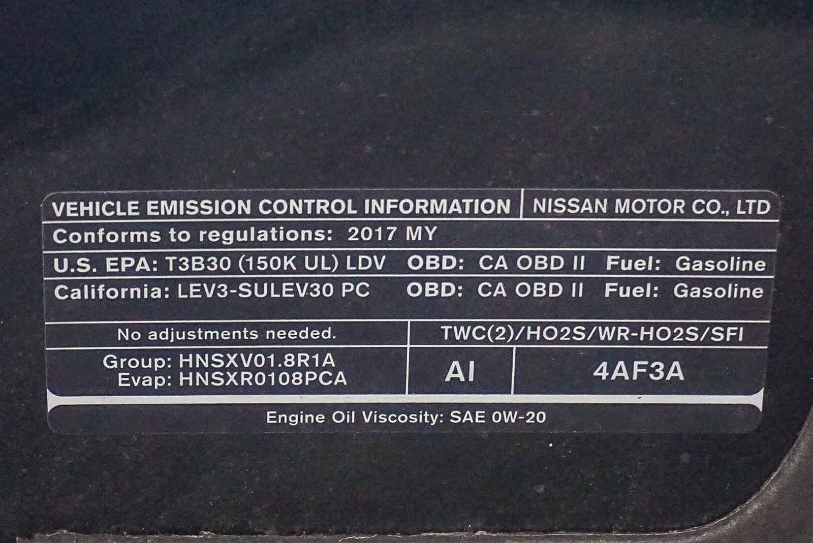 Nissan Sentra SV 2017