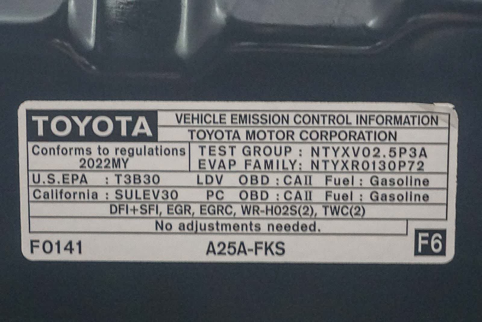 Toyota Camry LE 2022