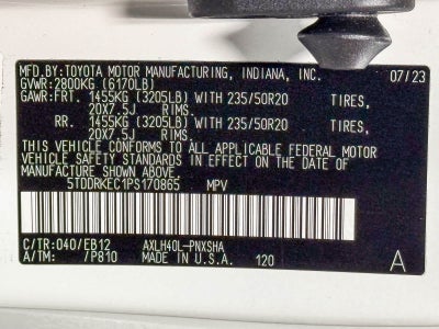 Toyota Sienna XSE 2023