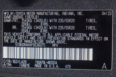 Toyota Highlander Platinum 2023
