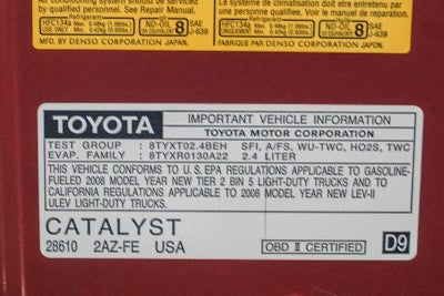 Toyota RAV4 de 2008, tracción delantera, 4 puertas, motor de 4 cilindros, transmisión automática de 4 velocidades (nacional)