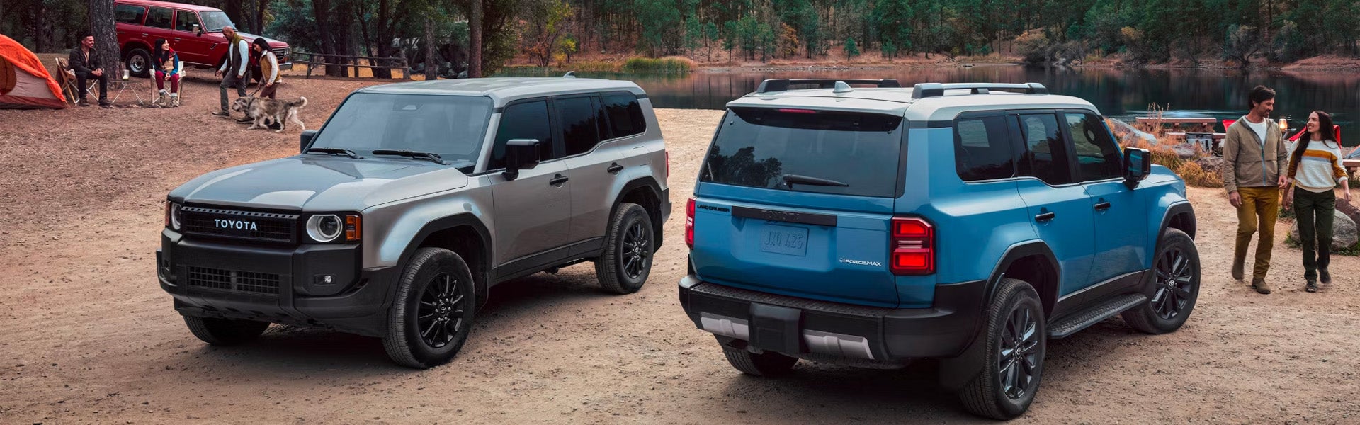 Toyota Land Cruiser azul y gris 2025