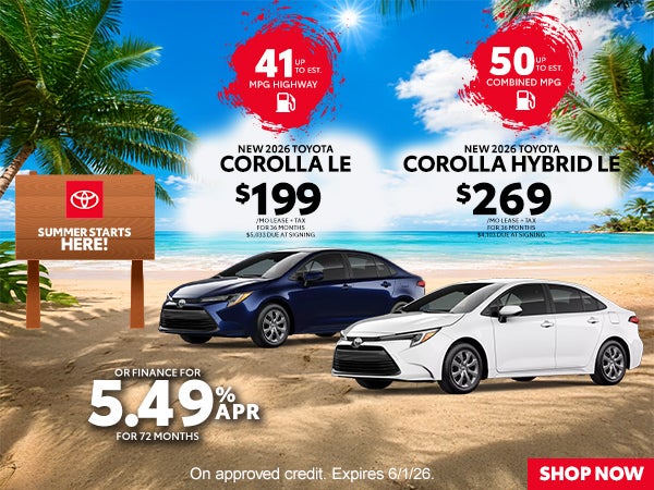 Nuevo Corolla LE y Corolla Hybrid LE 2026